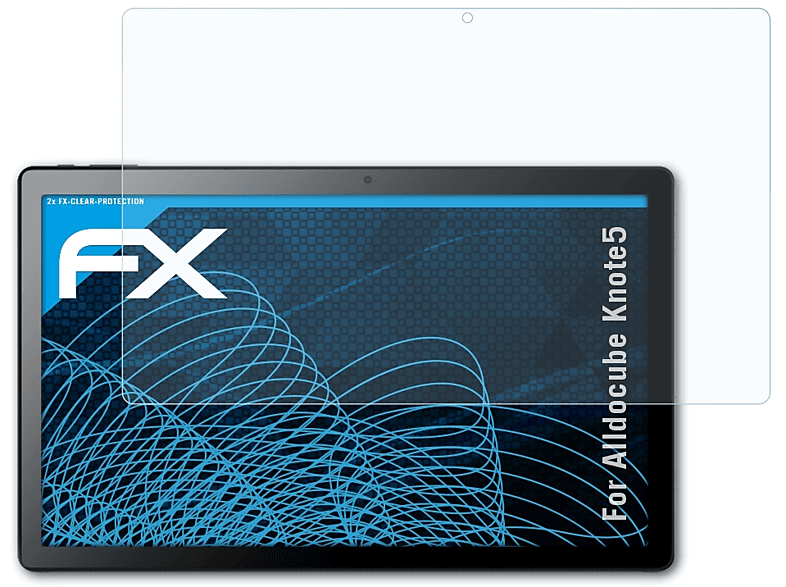 ATFOLIX 2x FX-Clear Displayschutz(für Alldocube Knote5)