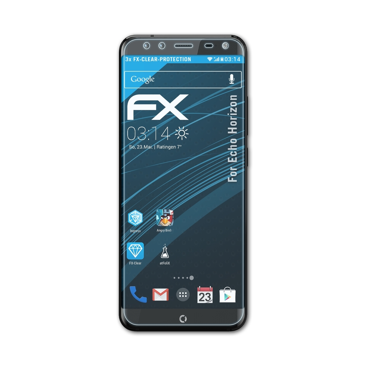 ATFOLIX 3x FX-Clear Displayschutz(für Horizon) Echo