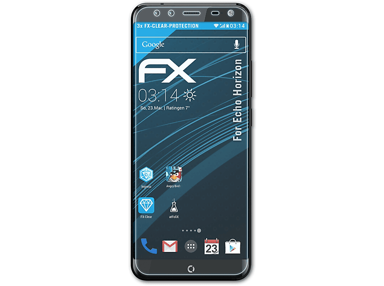 3x FX-Clear ATFOLIX Horizon) Displayschutz(für Echo
