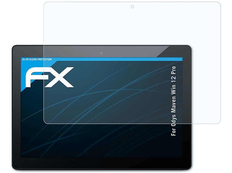 Pro) Win 2x ATFOLIX 12 FX-Clear Displayschutz(für Odys Maven