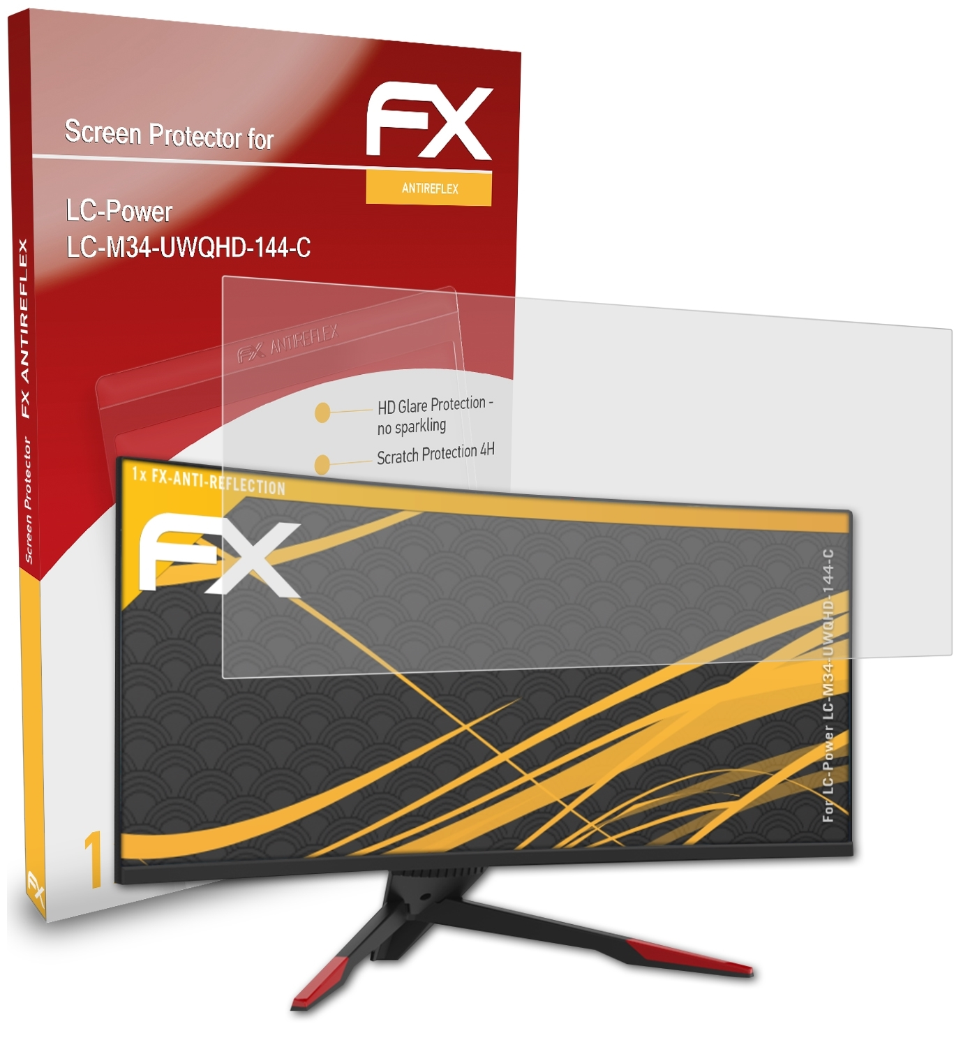 LC-Power FX-Antireflex ATFOLIX LC-M34-UWQHD-144-C) Displayschutz(für
