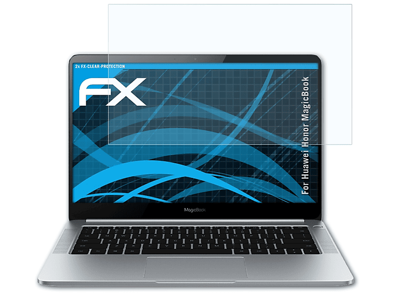 ATFOLIX 2x FX-Clear Displayschutz(für Huawei Honor MagicBook)