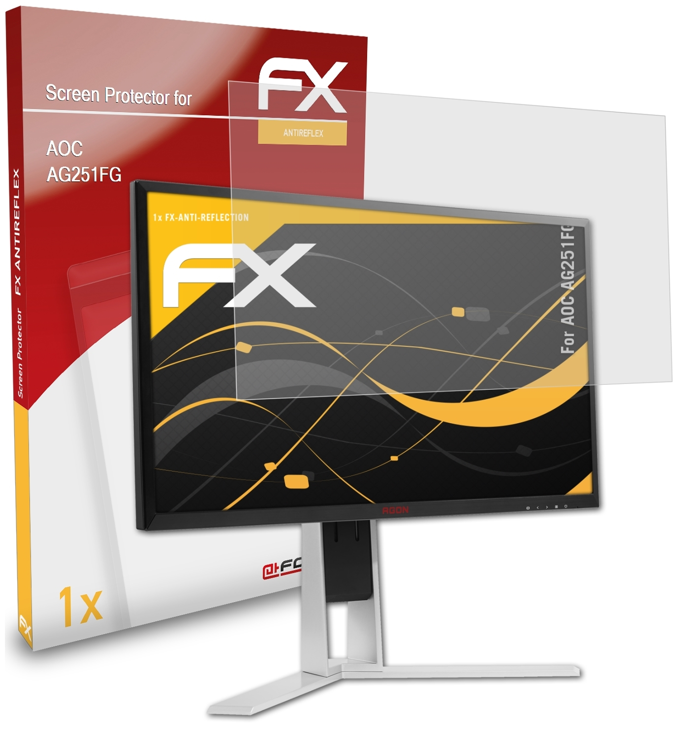 ATFOLIX FX-Antireflex AG251FG) AOC Displayschutz(für