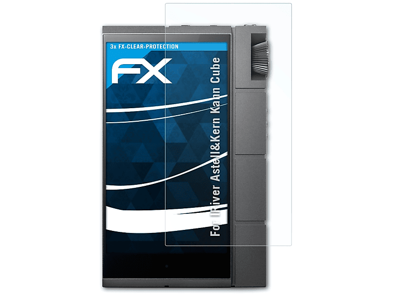 3x Cube) ATFOLIX FX-Clear Displayschutz(für IRiver Kann Astell&Kern