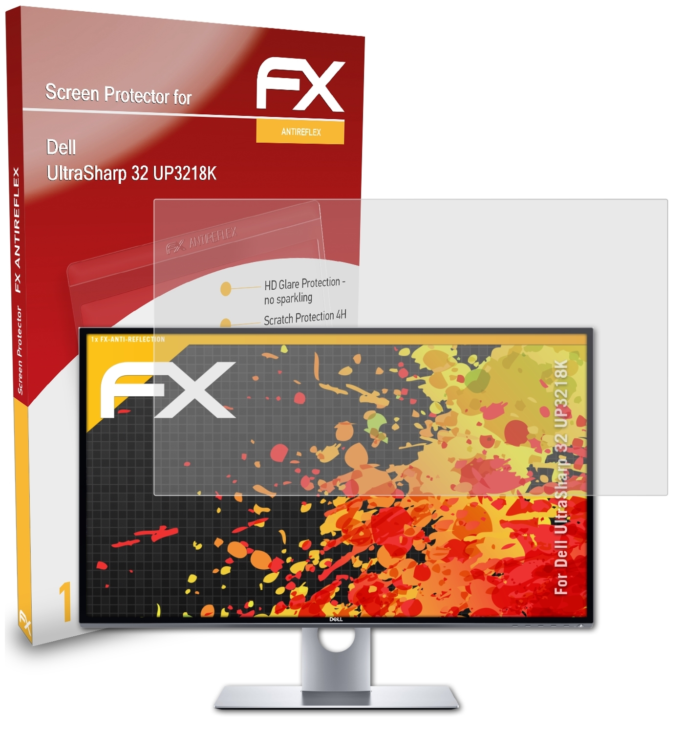 Dell UltraSharp ATFOLIX FX-Antireflex 32 UP3218K) Displayschutz(für