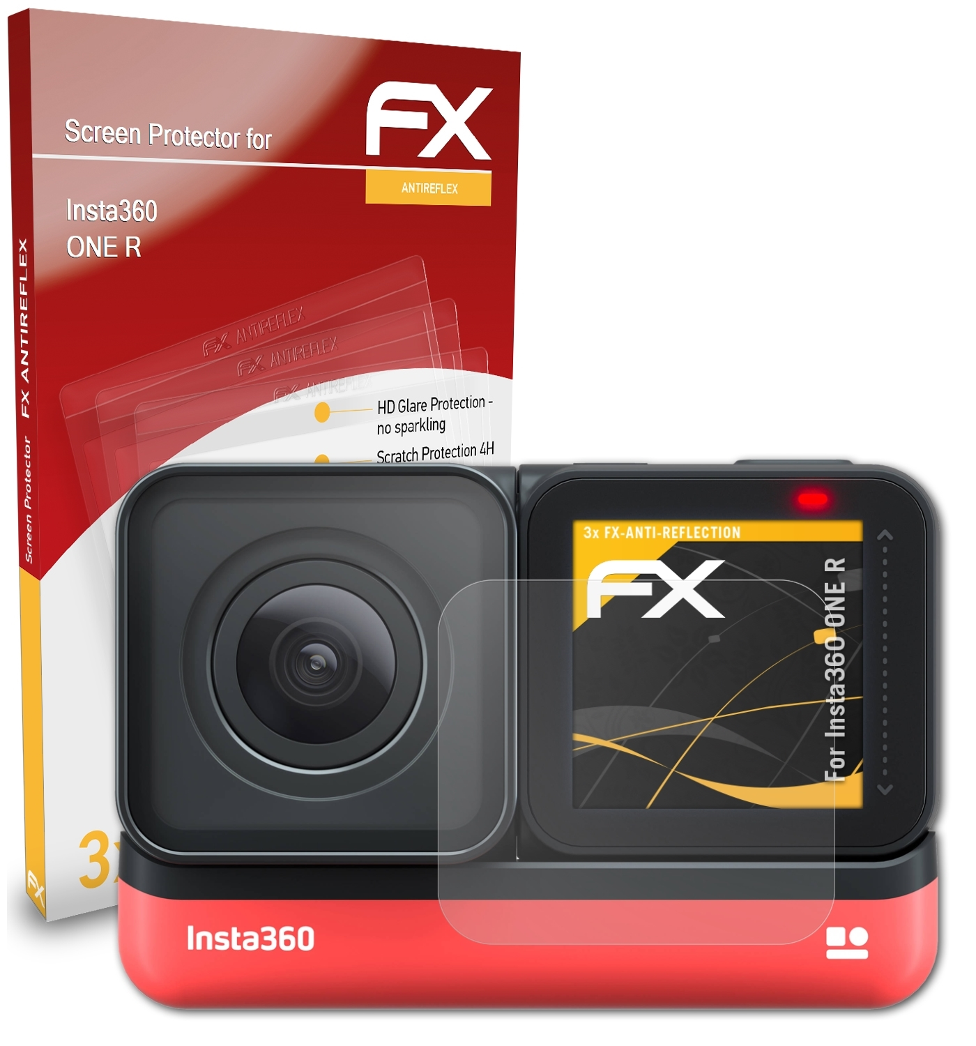 ONE 3x R) ATFOLIX FX-Antireflex Displayschutz(für Insta360