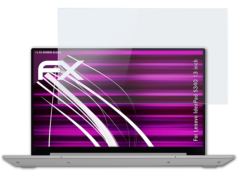 FX-Hybrid-Glass (13 IdeaPad S340 ATFOLIX Schutzglas(für Lenovo inch))