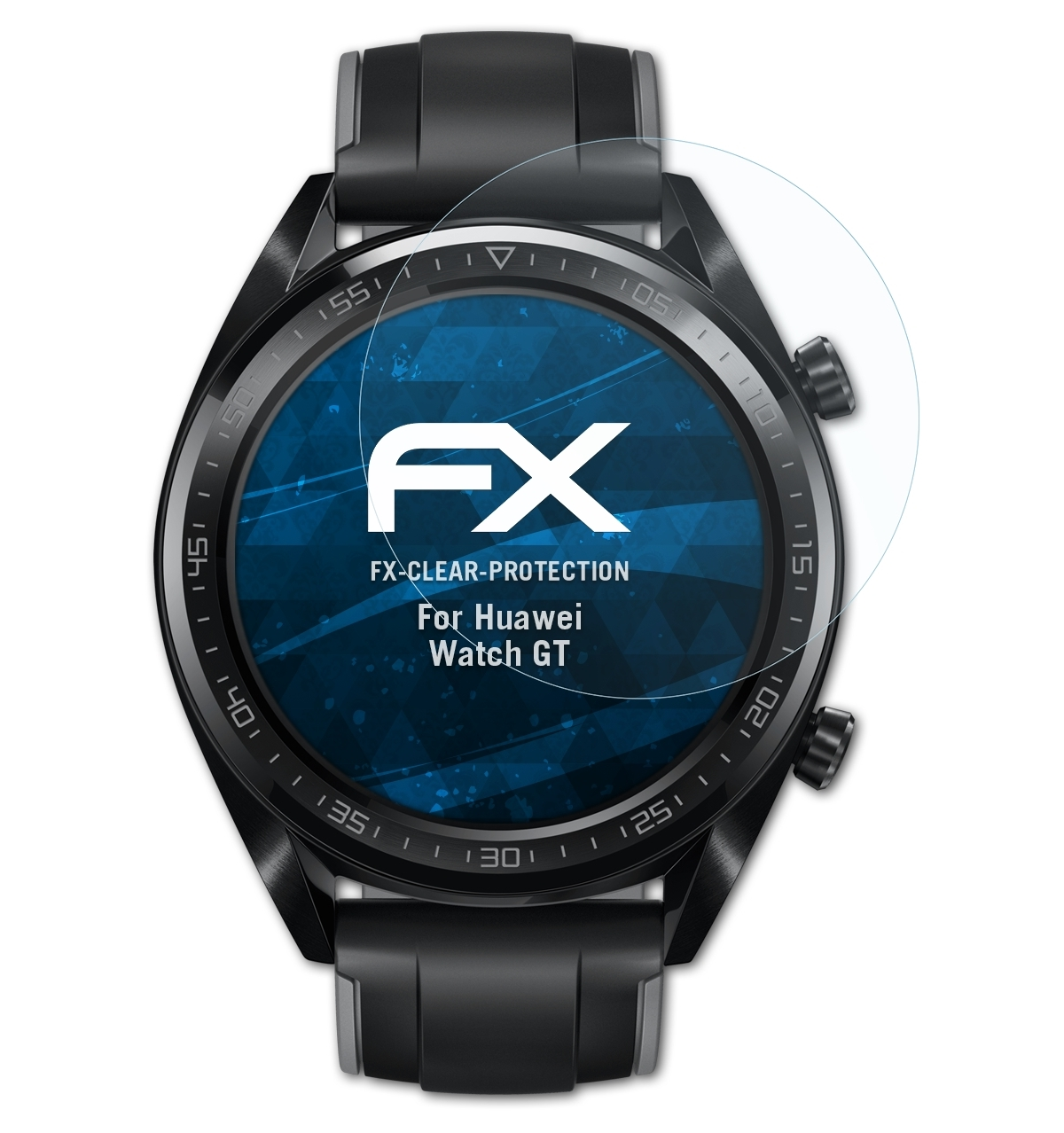 Displayschutz(für FX-Clear Watch ATFOLIX 3x Huawei GT)