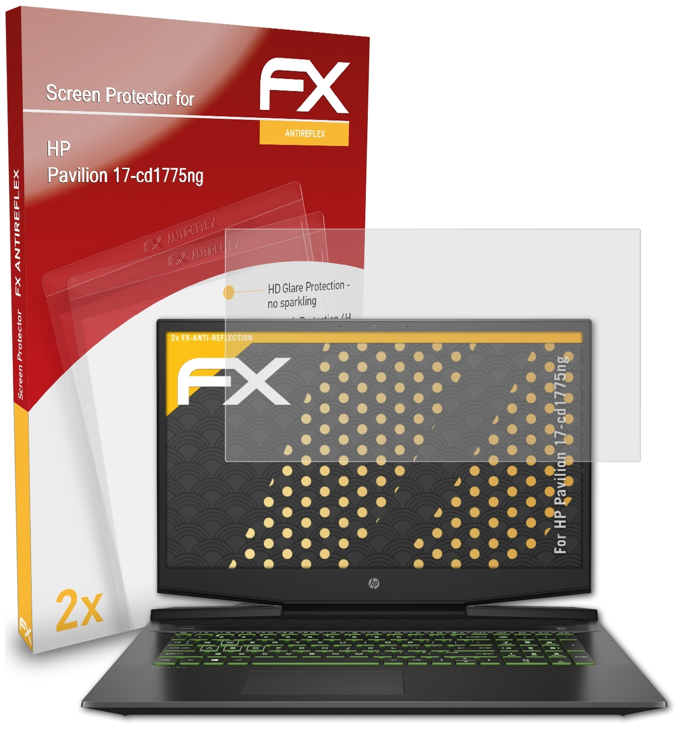 HP Pavilion FX-Antireflex 17-cd1775ng) Displayschutz(für ATFOLIX 2x