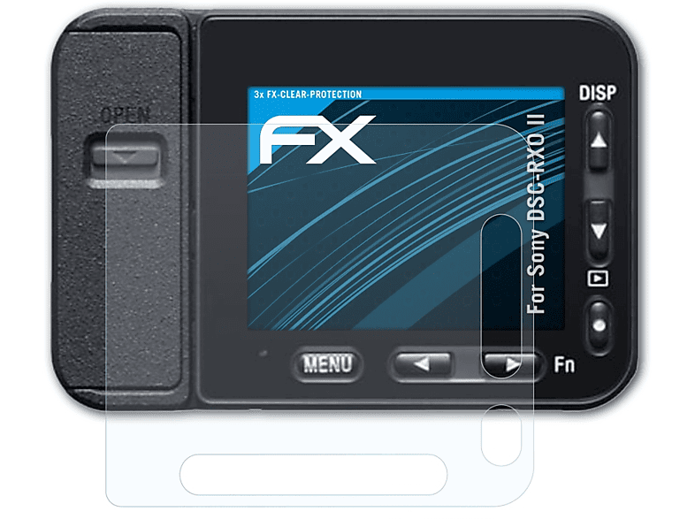 ATFOLIX 3x FX-Clear Displayschutz(für Sony DSC-RX0 II)