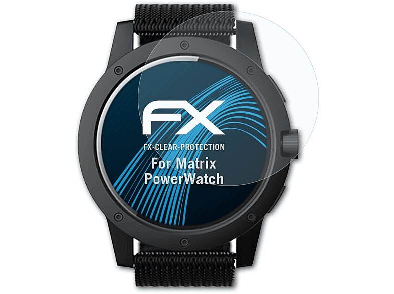 ATFOLIX 3x FX-Clear Displayschutz(für Matrix PowerWatch)