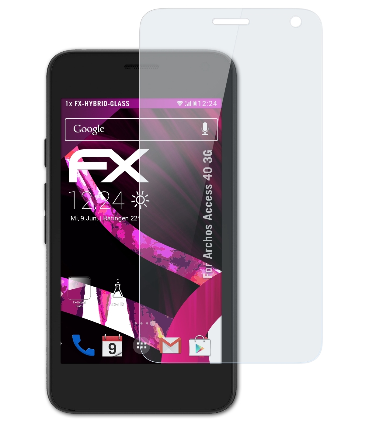FX-Hybrid-Glass Archos Schutzglas(für 3G) ATFOLIX Access 40
