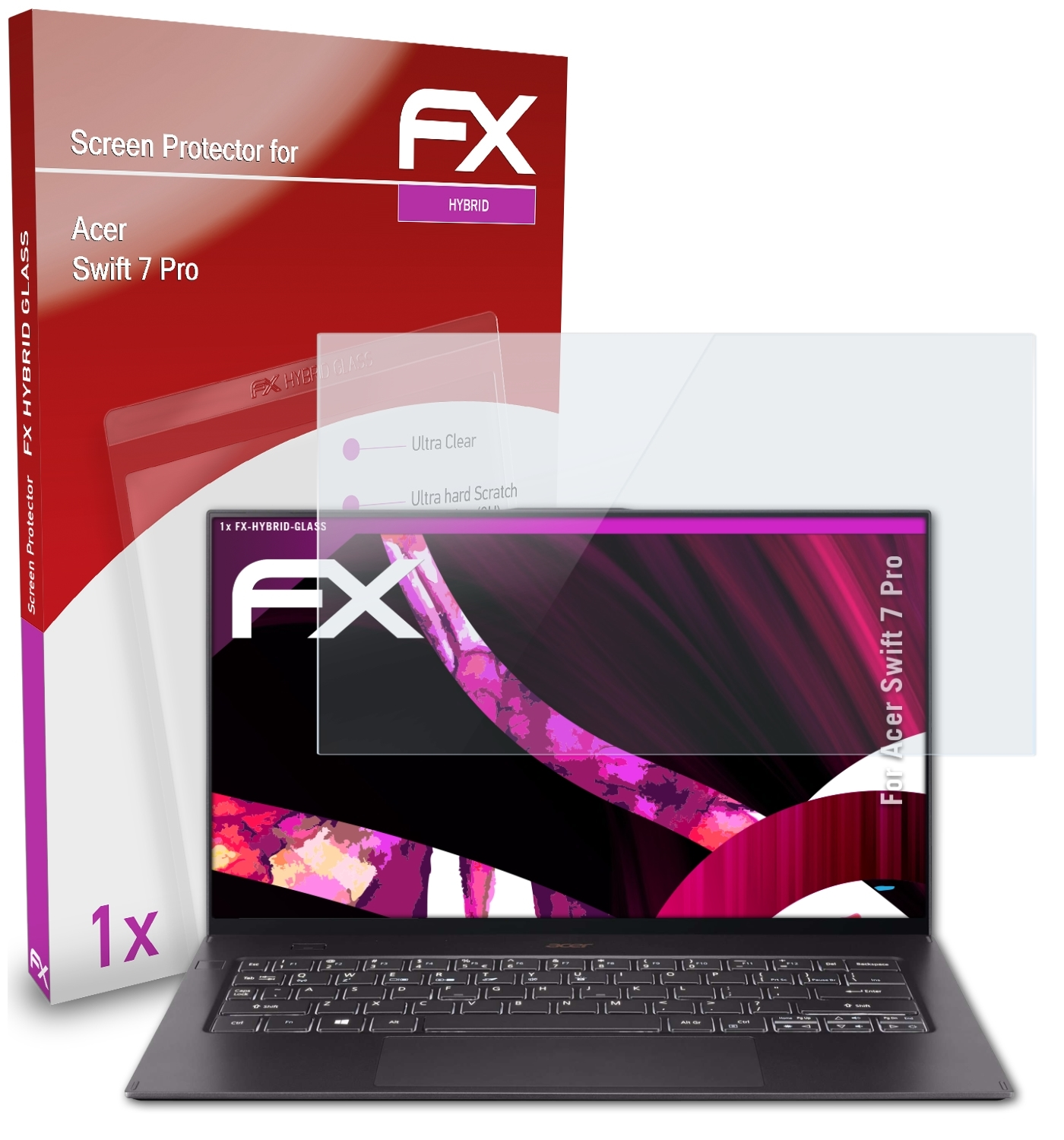 ATFOLIX FX-Hybrid-Glass Schutzglas(für Acer Swift Pro) 7