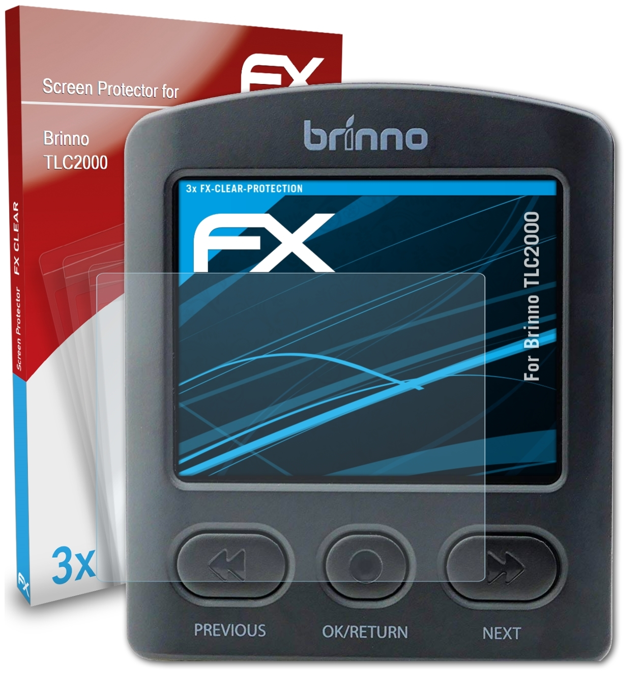 3x ATFOLIX Displayschutz(für Brinno FX-Clear TLC2000)