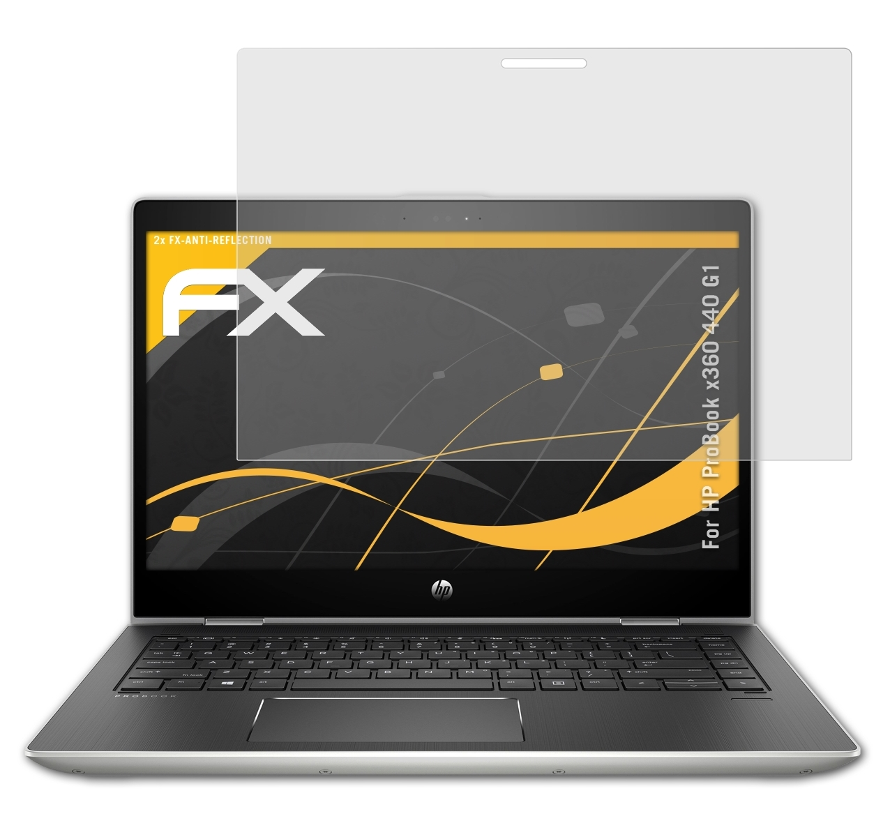 440 2x ATFOLIX HP FX-Antireflex Displayschutz(für x360 G1) ProBook