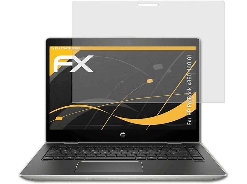 ATFOLIX 2x FX-Antireflex Displayschutz(für x360 HP ProBook G1) 440