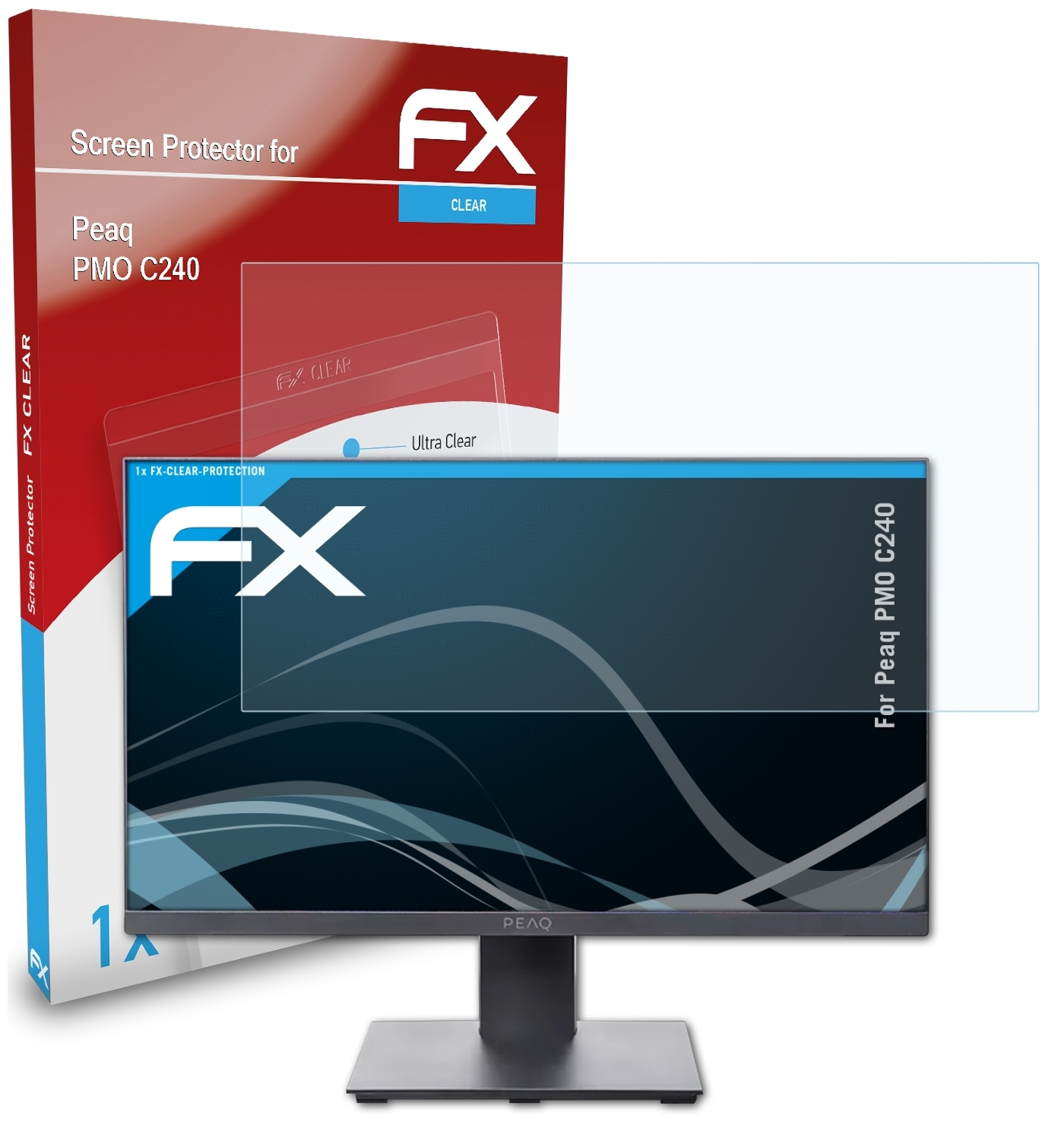 ATFOLIX FX-Clear C240) Displayschutz(für Peaq PMO