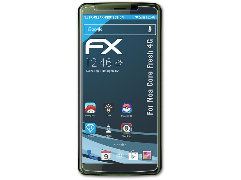 ATFOLIX 3x FX-Clear Core Fresh Displayschutz(für 4G) Noa