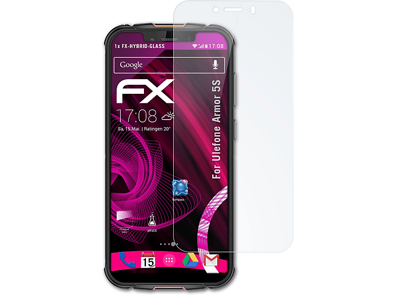 ATFOLIX FX-Hybrid-Glass Schutzglas(für Ulefone Armor 5S)