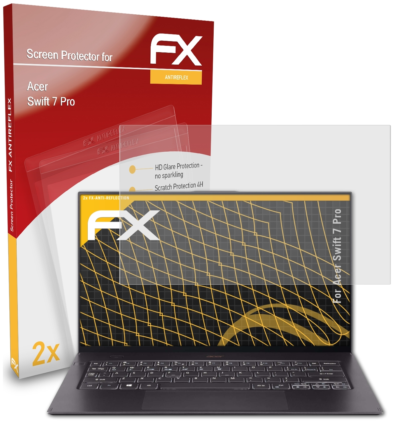 ATFOLIX 2x FX-Antireflex Displayschutz(für Pro) 7 Swift Acer