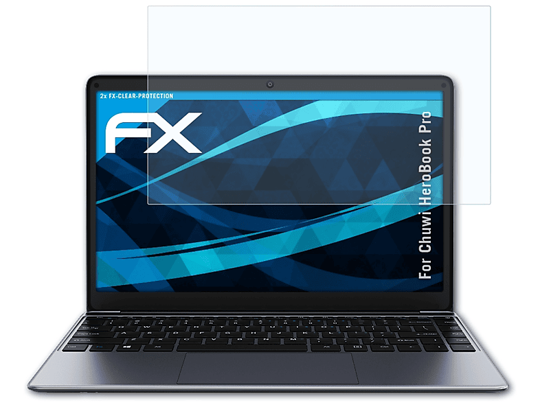 ATFOLIX 2x FX-Clear Displayschutz(für Chuwi HeroBook Pro)