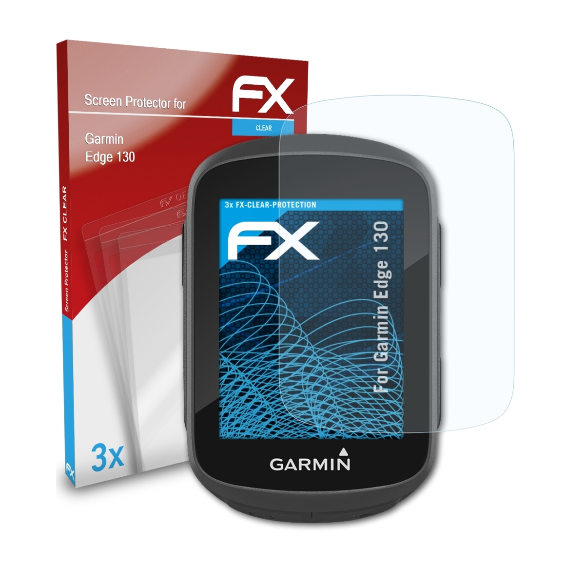 ATFOLIX Edge 130) Garmin Displayschutz(für FX-Clear 3x
