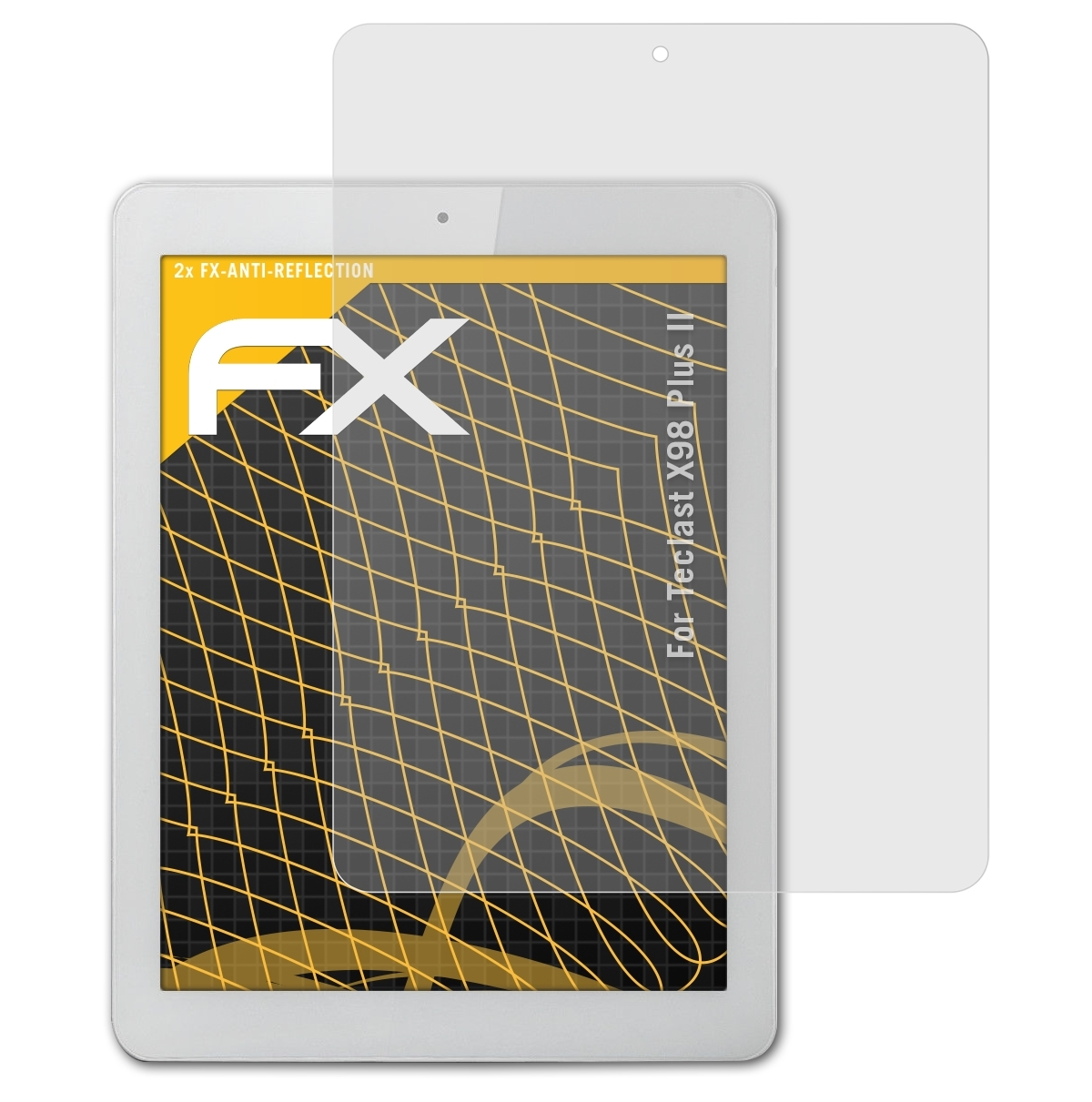 ATFOLIX 2x Displayschutz(für FX-Antireflex X98 Teclast Plus II)