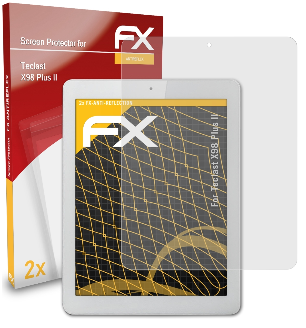 ATFOLIX 2x FX-Antireflex Teclast II) Displayschutz(für Plus X98