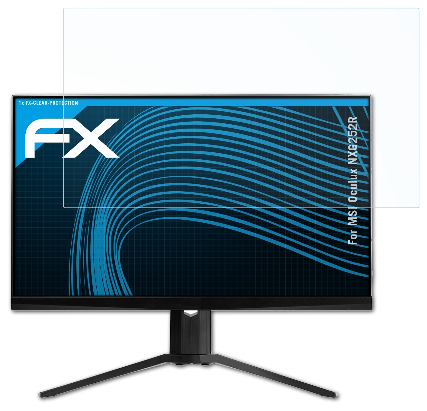 ATFOLIX Displayschutz(für MSI NXG252R) Oculux FX-Clear