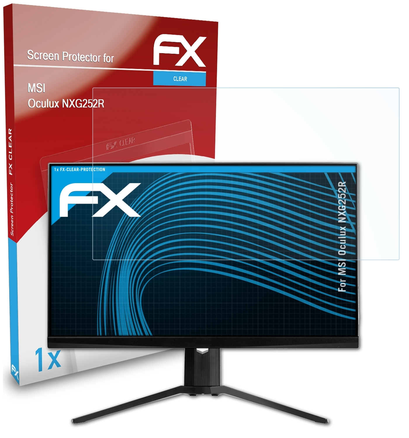 ATFOLIX FX-Clear Displayschutz(für MSI NXG252R) Oculux