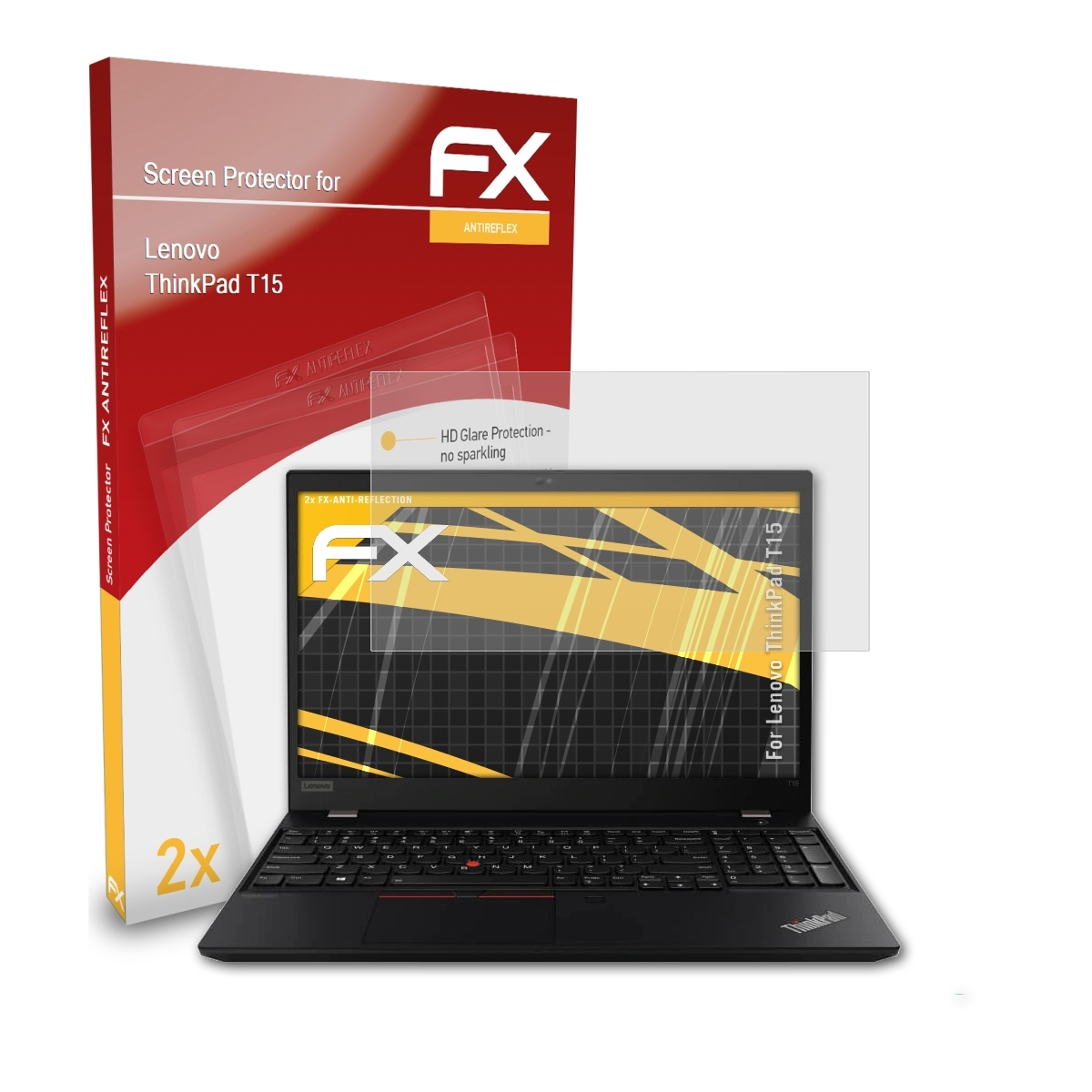 ATFOLIX 2x FX-Antireflex ThinkPad Lenovo T15) Displayschutz(für