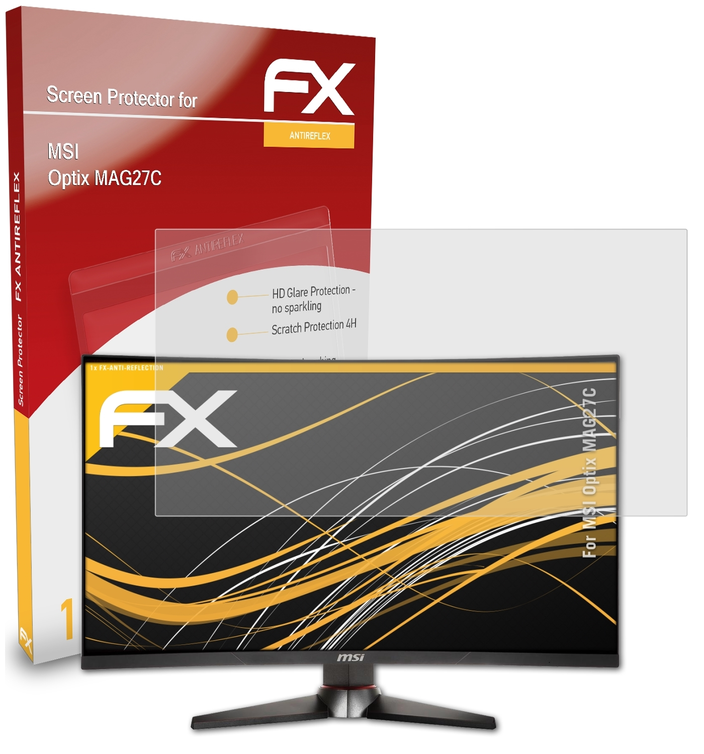 ATFOLIX FX-Antireflex MSI Optix Displayschutz(für MAG27C)
