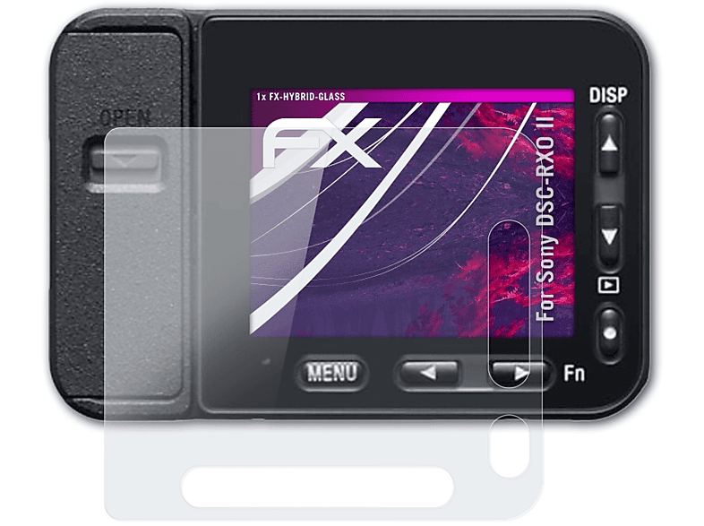 ATFOLIX FX-Hybrid-Glass Schutzglas(für Sony DSC-RX0 II) | Kamera Schutzfolie