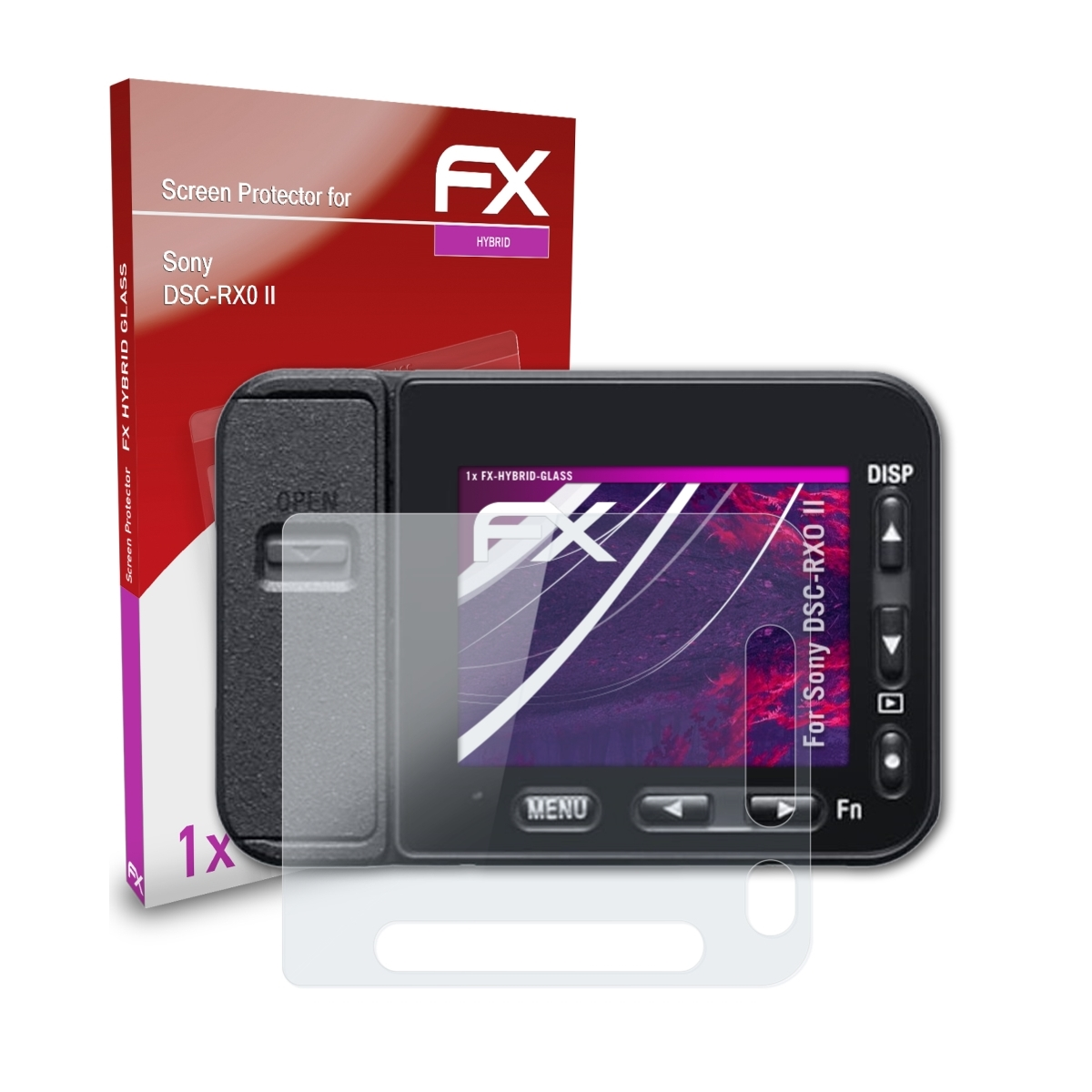 ATFOLIX FX-Hybrid-Glass Schutzglas(für Sony DSC-RX0 II)