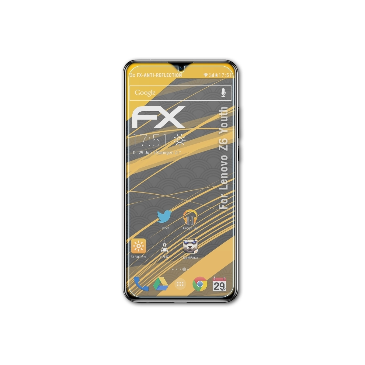 ATFOLIX 3x Z6 Youth) FX-Antireflex Lenovo Displayschutz(für