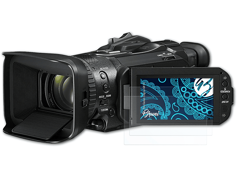 BRUNI 2x Legria Canon GX10) Basics-Clear Schutzfolie(für