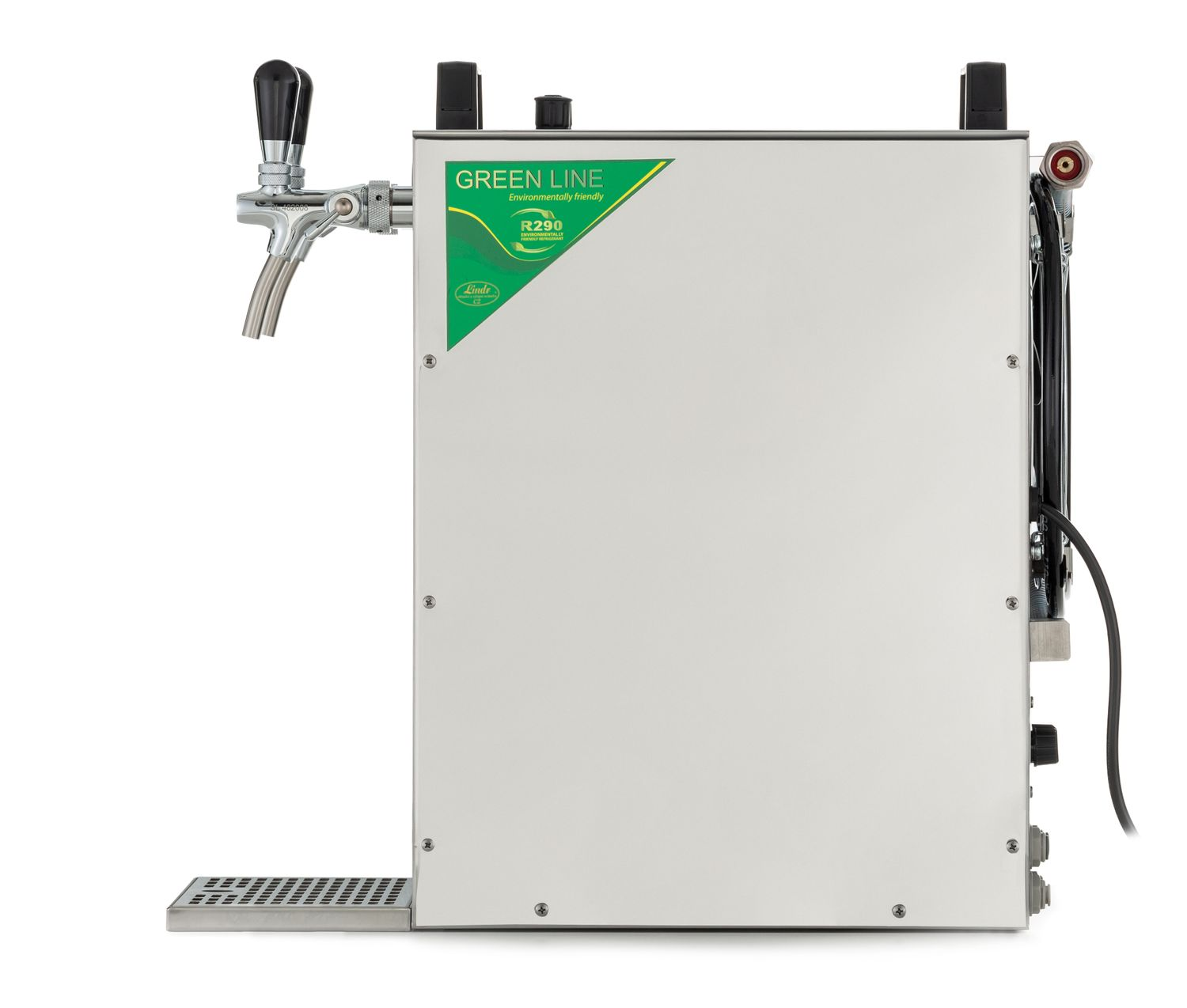 Edelstahl, Zapfanlage Trockenkühlgerät 160 - Liter/h 155/K Kontakt aus Bierzapfanlage Line leitig ICH-ZAPFE Green 2-