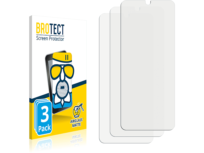 BROTECT 3x Airglass matte Schutzfolie(für Samsung Galaxy S20 5G)