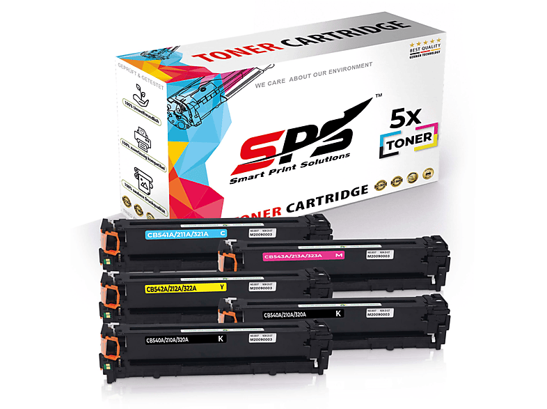 SPS S-12901 Toner Schwarz Cyan Magenta Gelb (125A / Color Laserjet CP1514NI)