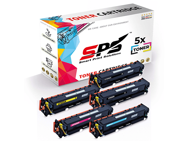 M154) Toner SPS Schwarz Gelb Pro S-12960 (205A Cyan Magenta Laserjet / Color