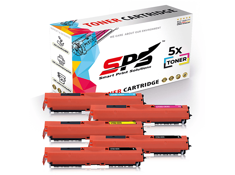 SPS S-12913 Toner Schwarz Cyan Magenta Gelb (130A / Laserjet Pro MFP M176DN)