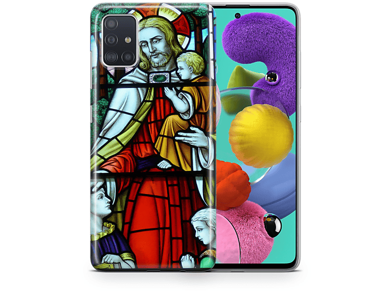 KÖNIG DESIGN Schutzhülle, Backcover, Samsung, Galaxy A03S, Mehrfarbig