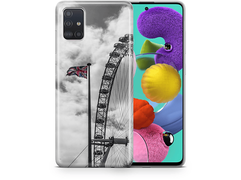 Schutzhülle, Galaxy Samsung, A03S, KÖNIG Backcover, Mehrfarbig DESIGN