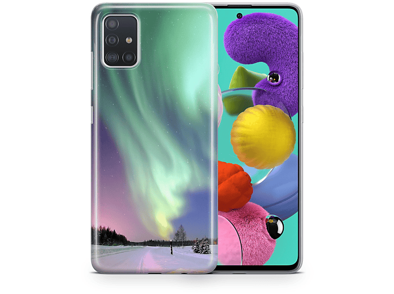 KÖNIG DESIGN Schutzhülle, Backcover, Samsung, Galaxy A03S, Mehrfarbig