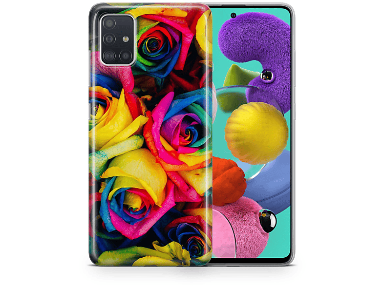 KÖNIG DESIGN Schutzhülle, A03S, Samsung, Mehrfarbig Galaxy Backcover