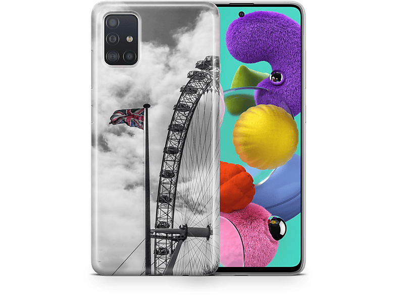 KÖNIG DESIGN Schutzhülle, Backcover, ZTE, Blade A71, Mehrfarbig