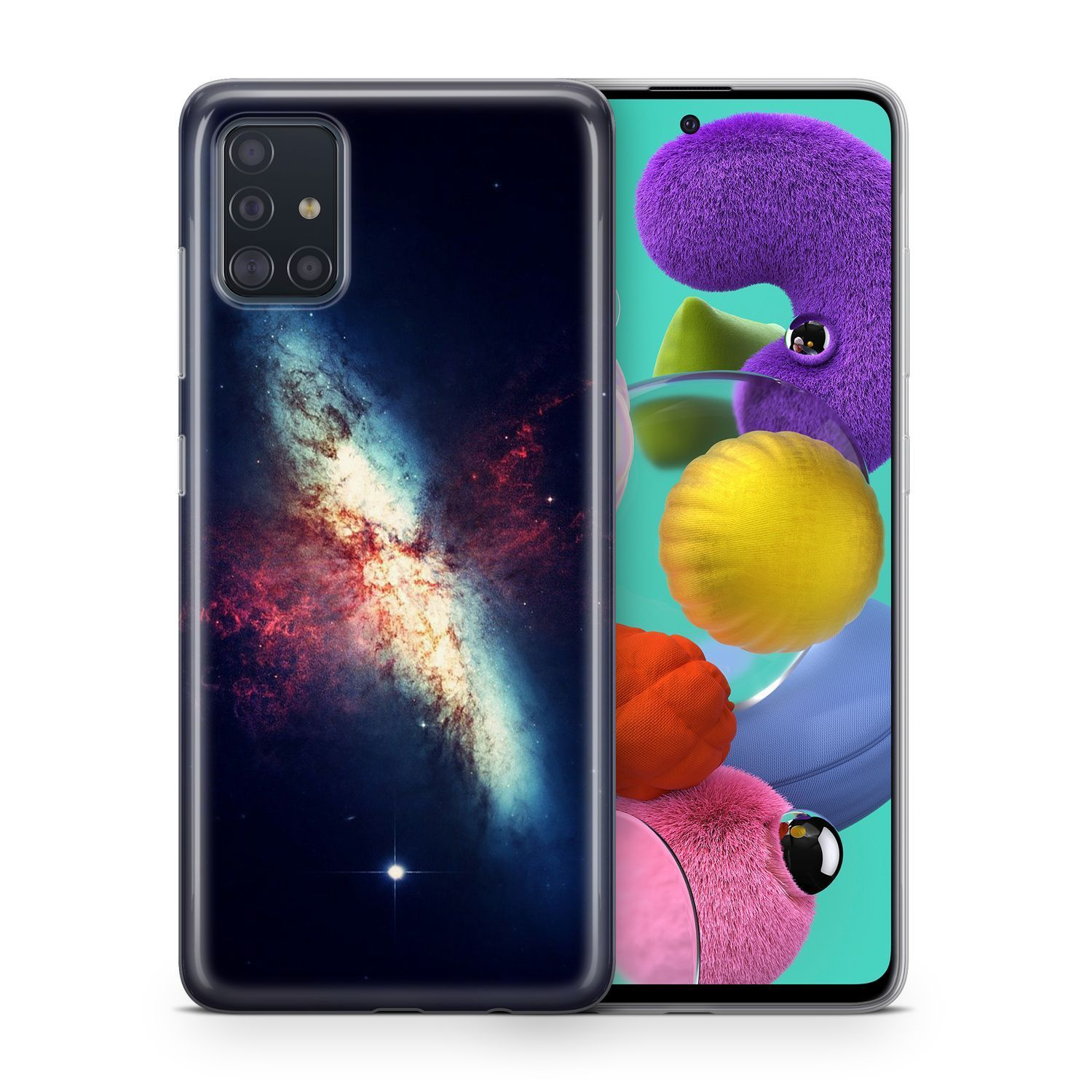 Mehrfarbig Samsung, A03S, KÖNIG DESIGN Backcover, Galaxy Schutzhülle,