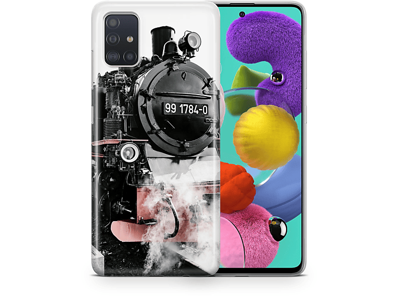 KÖNIG DESIGN Schutzhülle, Backcover, Samsung, Galaxy A03S, Mehrfarbig