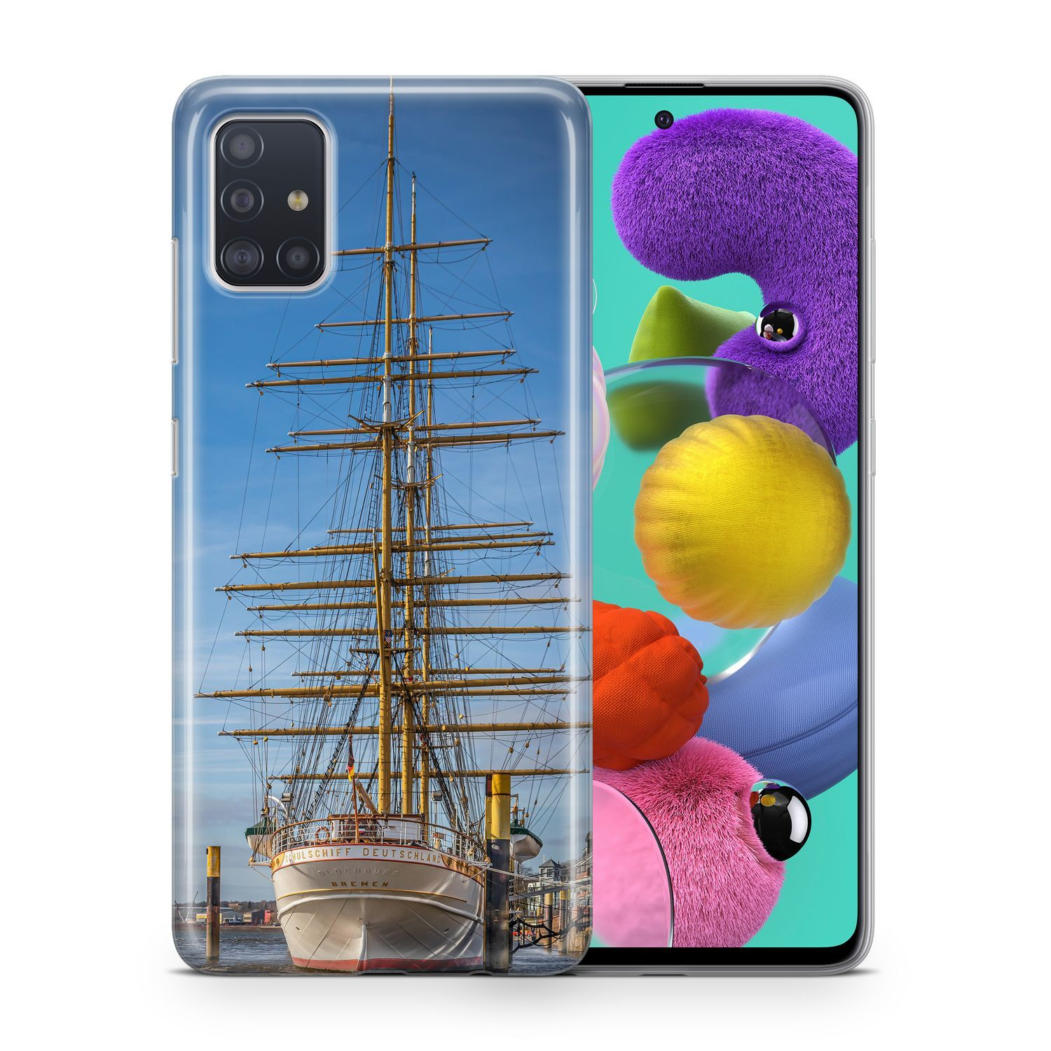 KÖNIG DESIGN Schutzhülle, Backcover, ZTE, Blade A71, Mehrfarbig