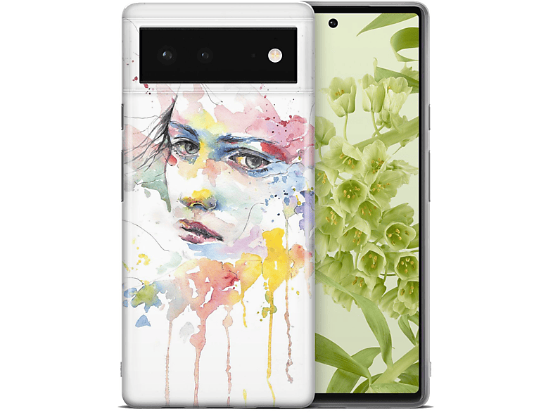 Pixel Backcover, Schutzhülle, Google, Weiß DESIGN 6, KÖNIG